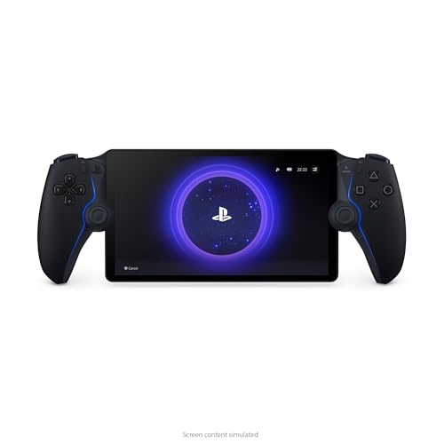 Midnight Black Color Handheld Remote Player Console for PS5 – 8" 1080p Display