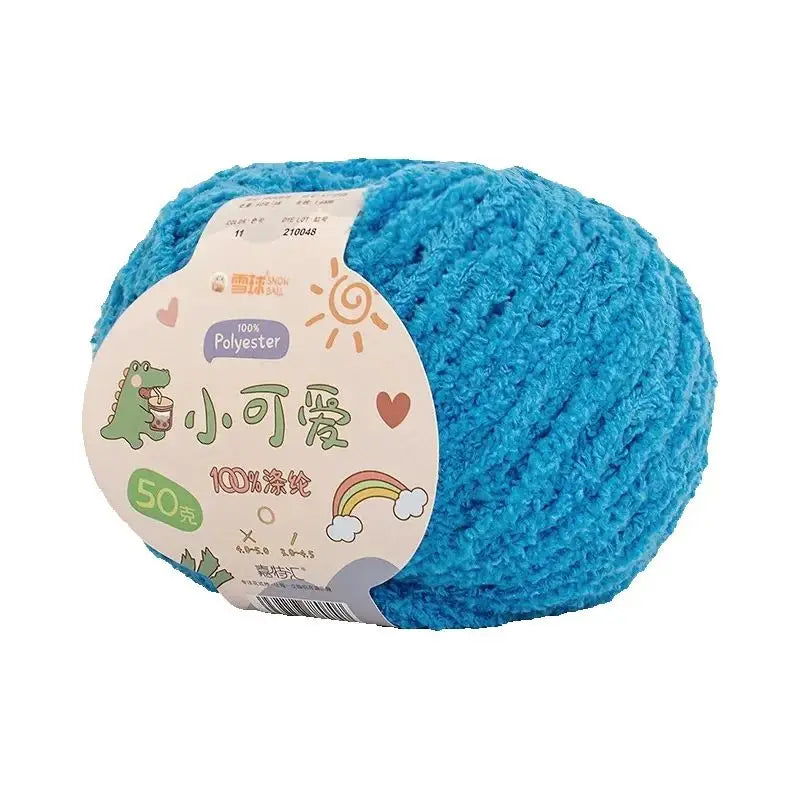 Short Plush Polyester Yarn For Crochet And Knitting Crafts