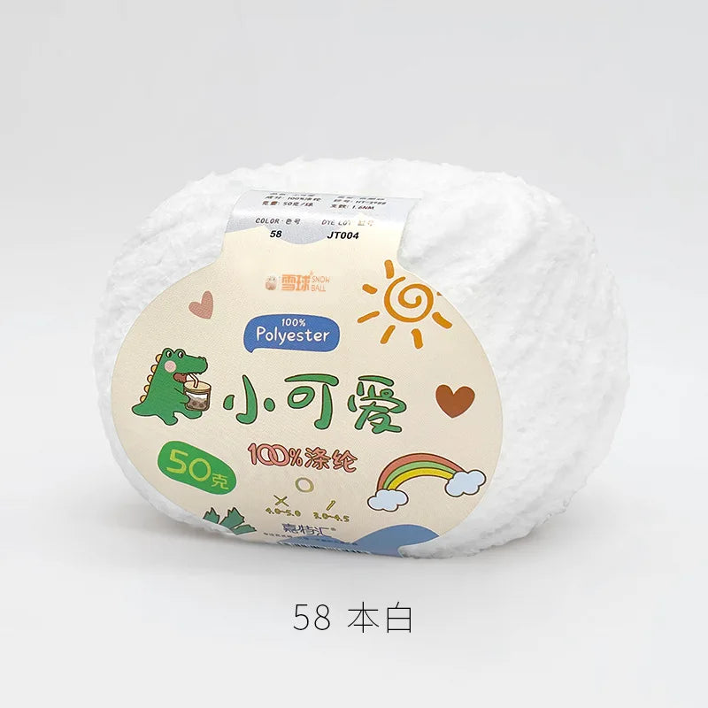 58 Ben Bai Color Short Plush Polyester Yarn For Crochet And Knitting Crafts