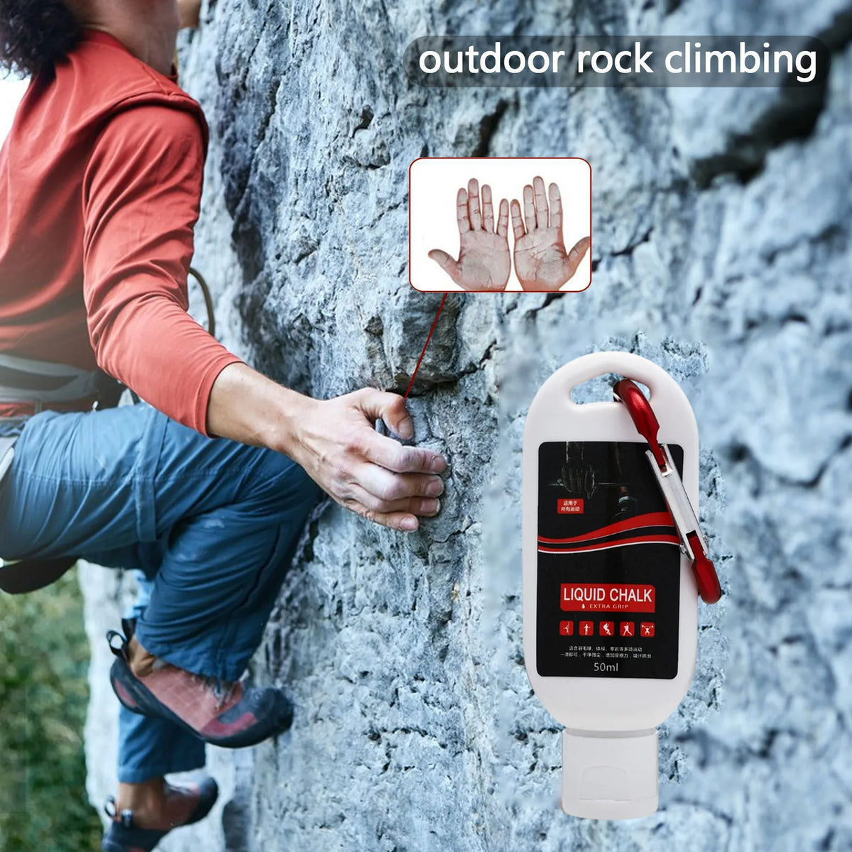 Liquid Chalk Grip Lotion For Sports And Climbing