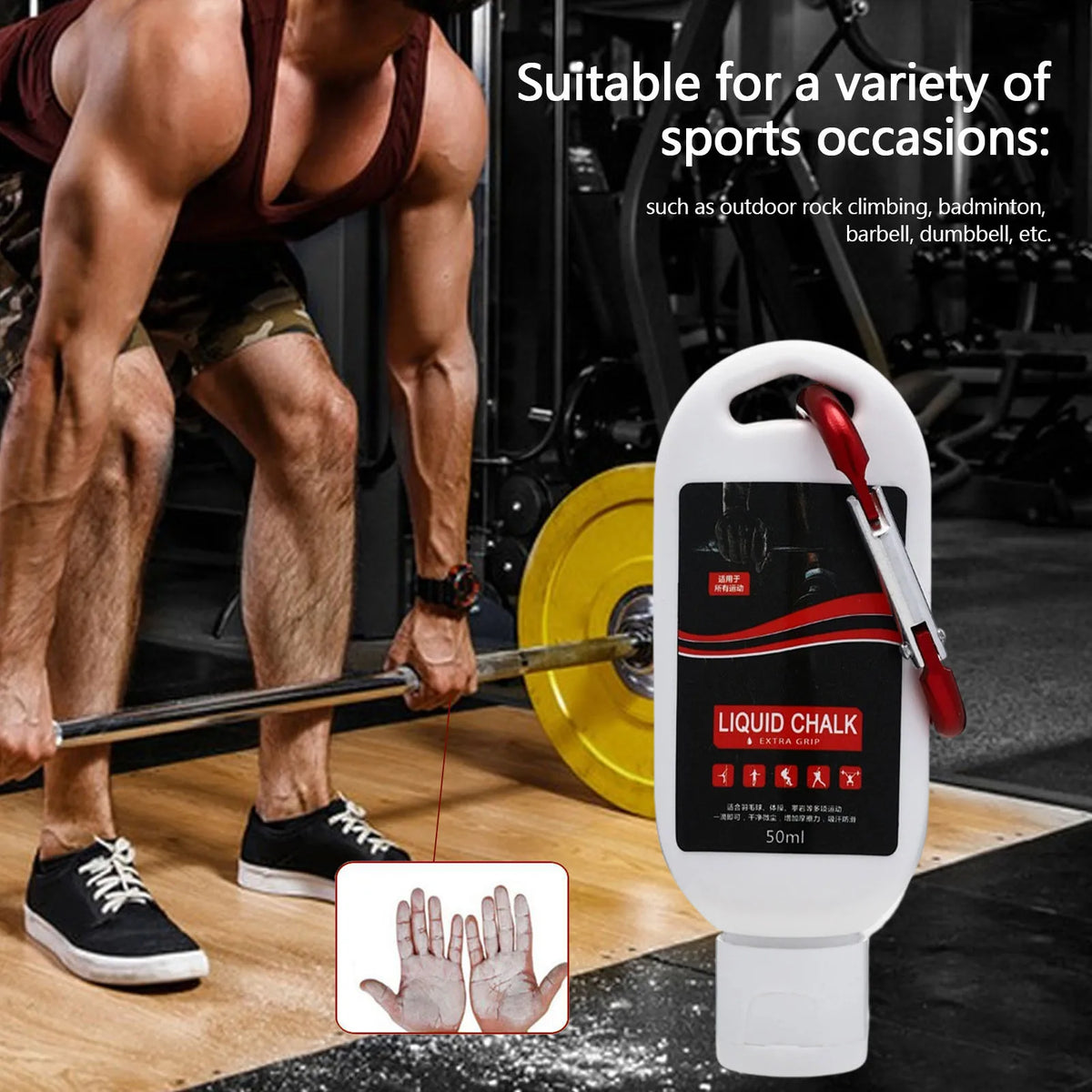 Liquid Chalk Grip Lotion For Sports And Climbing