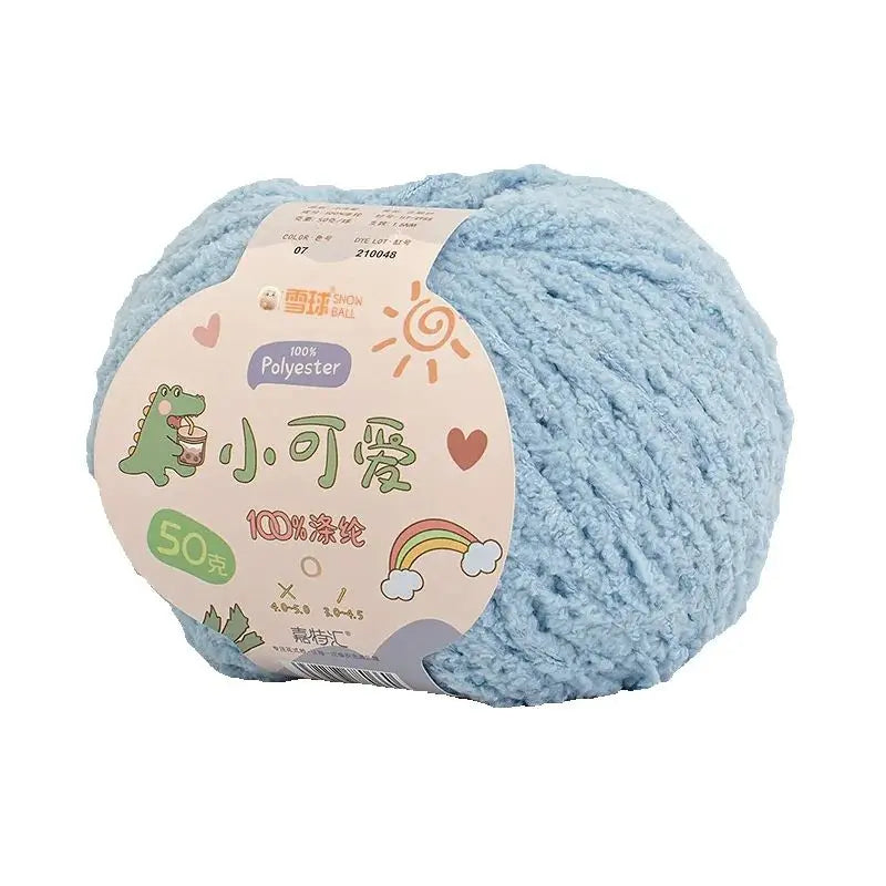 Short Plush Polyester Yarn For Crochet And Knitting Crafts