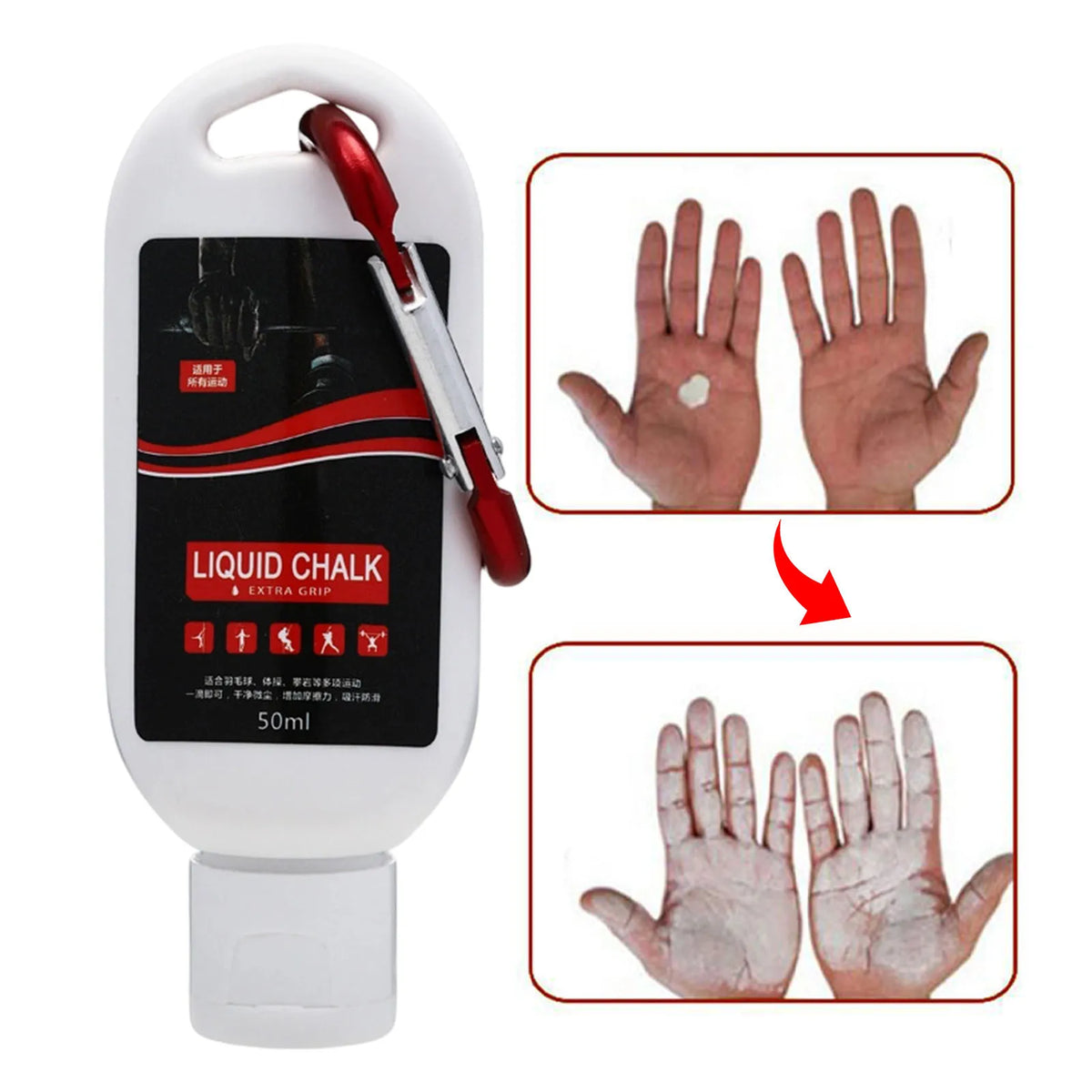 Liquid Chalk Grip Lotion For Sports And Climbing